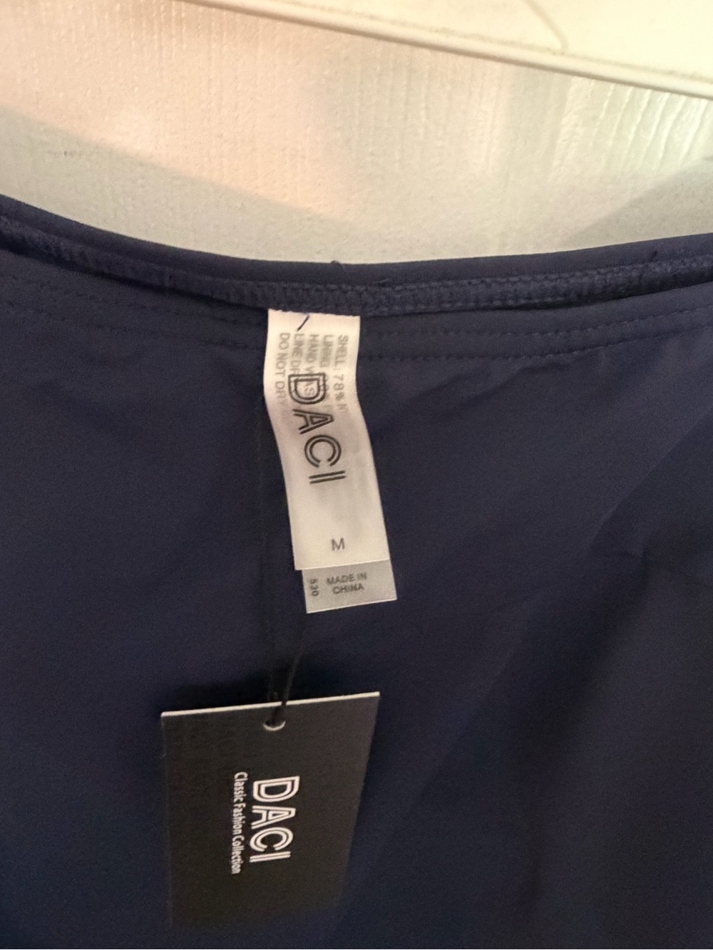 DACI Navy Swim Skirt with Side Ties - Picture 2 of 3